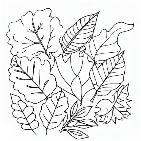 Fall Leaves Free coloring page - Download, Print or Color Online for Free