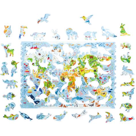 Puzzle Carte Du Monde Pour Enfants Unidragon Pi Ces Puzzles