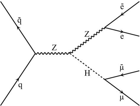 Feynman Diagram For The Leading Order Pp Z Zh E Process