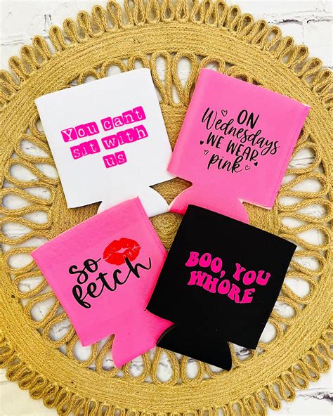 Mean girls inspired can coozies can coolers mean girls party favors mean girls birthday mean ...