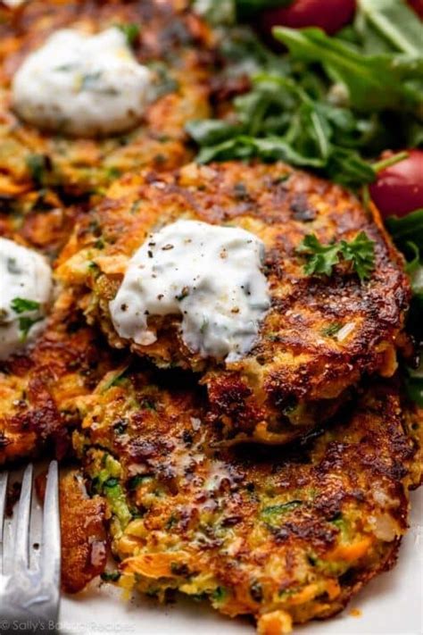 Zucchini Sweet Potato Fritters Sally S Baking Addiction