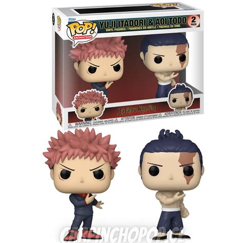 FUNKO POP 2 PACK JUJUTSU KAISEN YUJI ITADORI AOI TODO CarpinchoPop