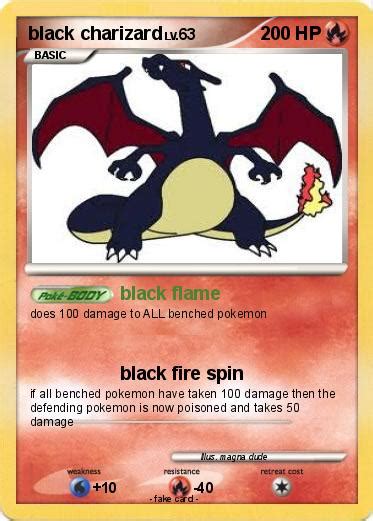 Pokémon black charizard 29 29 - black flame - My Pokemon Card