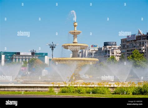 Fountains, Bulevardul Unirii, Bucharest, Romania Stock Photo - Alamy