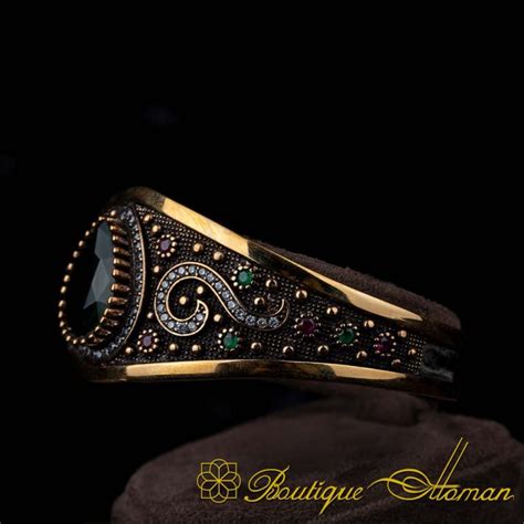 Hurrem Sultan Emerald Bracelet Silver Cuff Bracelet