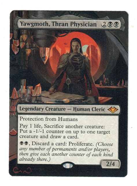 Yawgmoth Thran Physician Altered Full Art Mtg Magic Commander Edh