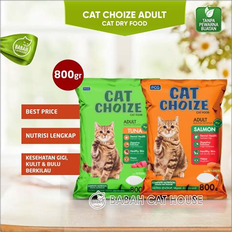 Jual Cat Choize Adult Makanan Kucing Tuna Salmon Dry Food Choice Rasa