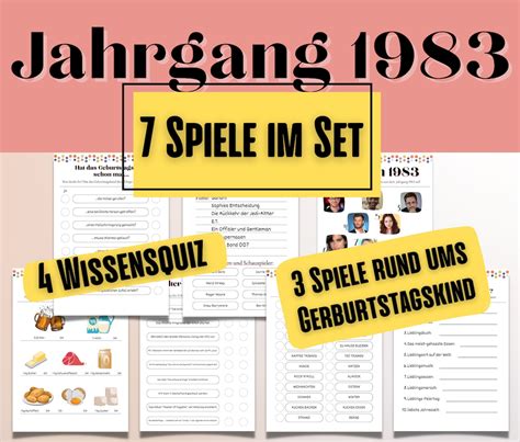 Geburtstag Spiele Pdf Lustige Spiele Zum Runden Etsy Sterreich