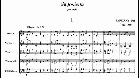 P L J Rd Nyi Sinfonietta For String Orchestra With Score Youtube