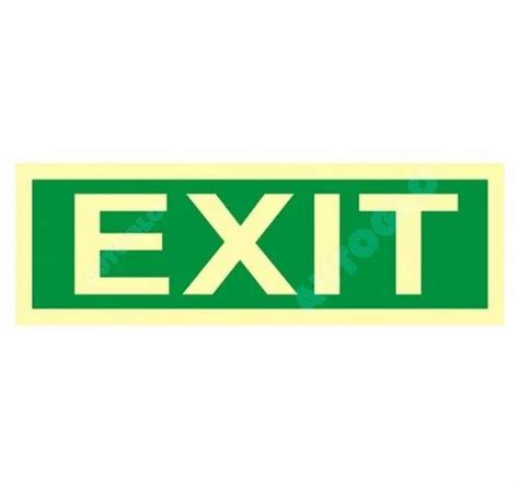 Autoglo Rectangular Exit Sign Board at ₹ 96/piece in Mumbai | ID ...