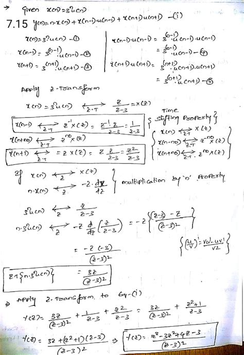 Solved 76 Find The Z Transform Of The Following Signals A U N −