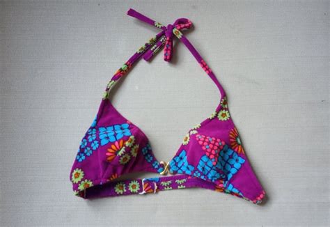 Vintage Bikini Oberteil Retro 60er Hippie Frottee Samt XS Kaufen Auf Ricardo