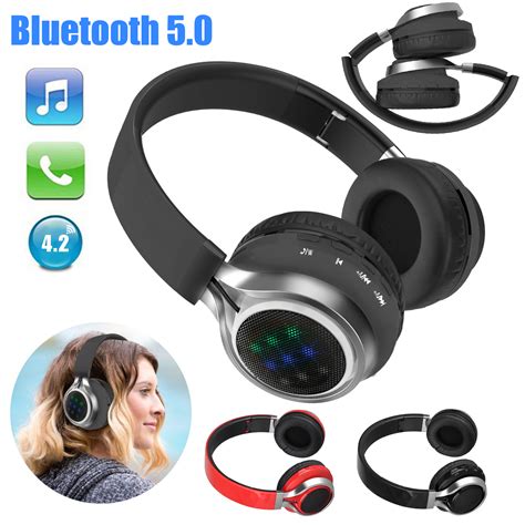 Tsv Bluetooth Over Ear Headphones Wireless Stereo Foldable Headphones Lossless Hi Fi Stereo