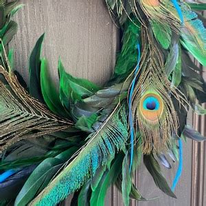 Peacock Feather Wreath Etsy