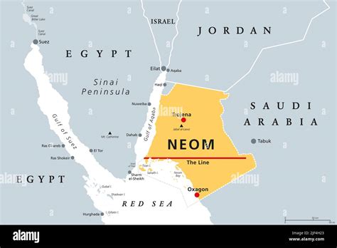 Neom map hi-res stock photography and images - Alamy