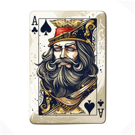 Premium Vector King Card Illustration