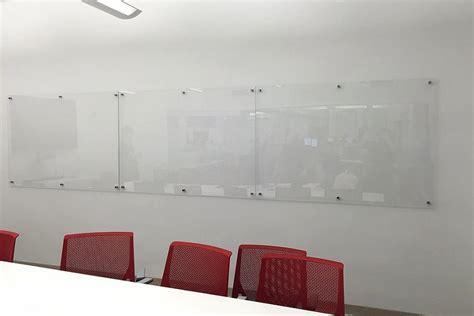 Designer Crystal Clear Non Magnetic Glassboards Boards Direct