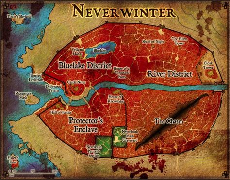 Neverwinter Area Map