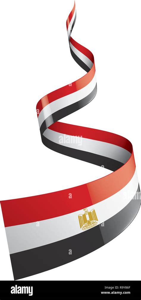 Egypt Flag Vector Illustration On A White Background Stock Vector Image And Art Alamy