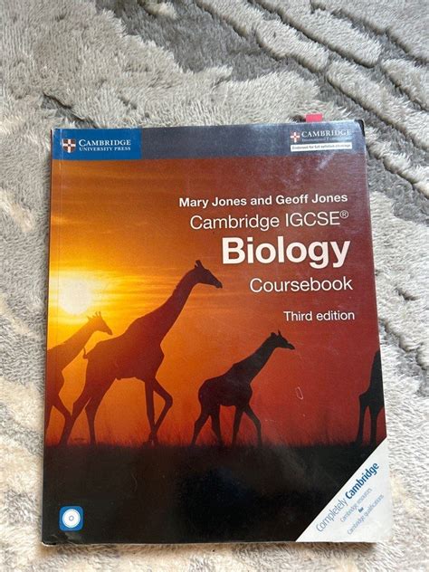 Cambridge IGCSE Biology Coursebook With CD ROM By Mary Jones Hobbies