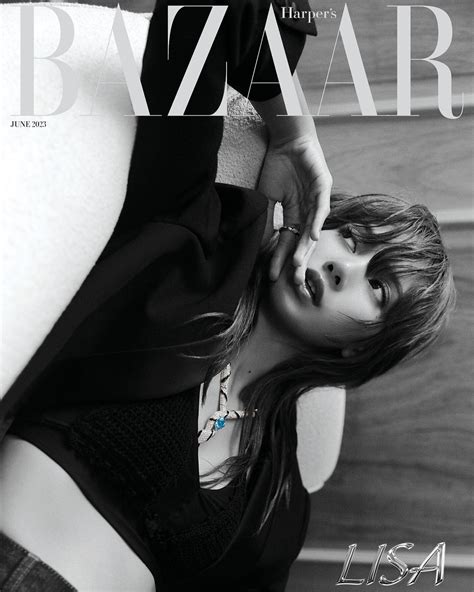 Lisa Blackpink Pose En Couverture De Harpers Bazaar Korea K Gen