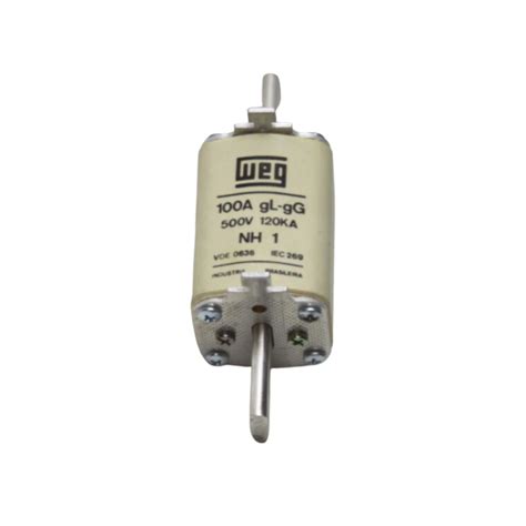 Fusível Tipo Nh Retardado Tamanho 1 Fnh1 100 100amp Weg Mundo