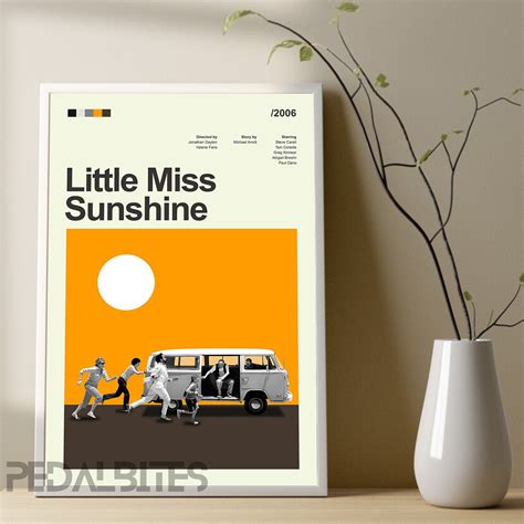 Little Miss Sunshine Poster Mid Century Modern Vertical Movie Etsy