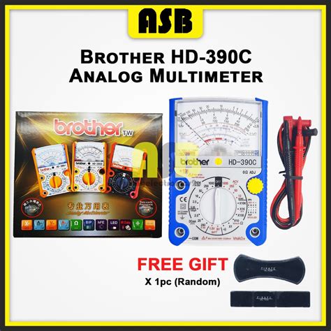 Pc Brother Hd C Analog Multimeter Shopee Malaysia