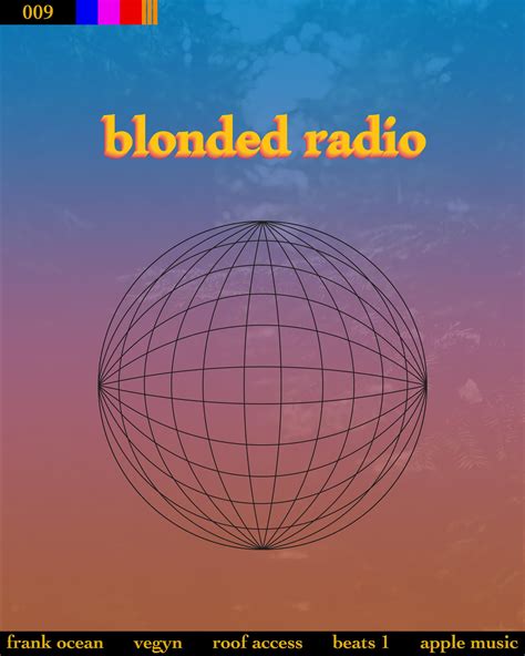 Blonded Radio Cover Art R Frankocean