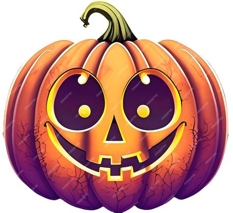 Premium AI Image | spooky halloween pumpkin carving face clip art