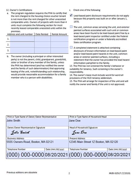 How To Fill Out A Request For Tenancy Approval Section Mtw Metro