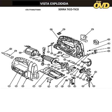 Vista Explodida Pe As P Serra Tico Tico Dwt Ttd V V