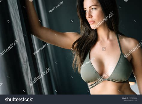 Portrait Beautiful Woman Sexy Lingerie Posing Stock Photo Shutterstock