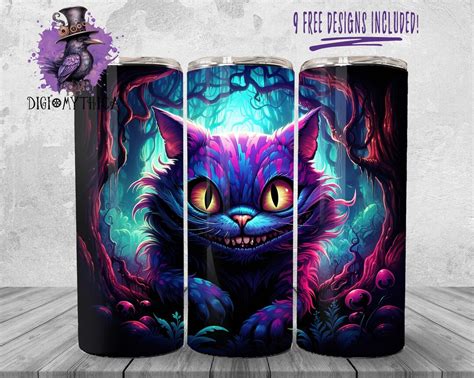 Alice In Wonderland Tumbler Wrap Png Oz Cheshire Cat Tumbler