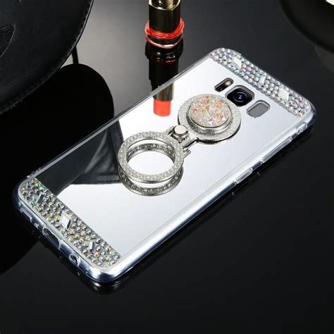 TWO IN ONE Crystal BLING Mirror Phone Case For Samsung With Matching