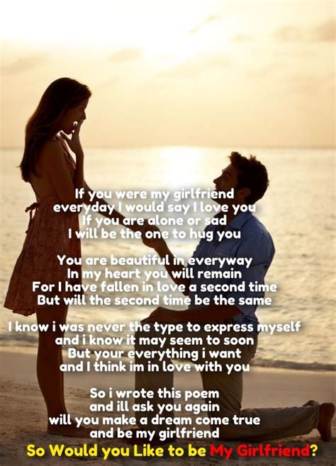 Cute Sayings For Girlfriend Poems Marry Girlfriends Proposal ...