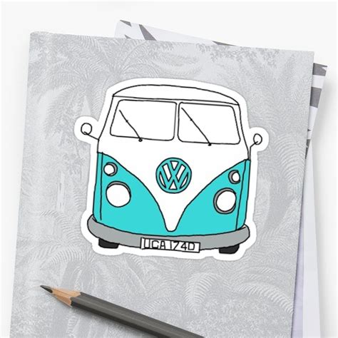 Hippie Van Sticker By Charlo19 Vans Stickers Hippie Van Vinyl Sticker