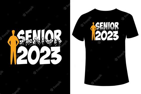 Premium Vector Senior 2023 T Shirt Design