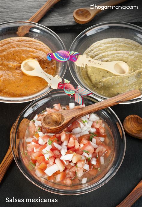 Receta De Salsas Mexicanas Salsa Roja Salsa Verde Y Pico De Gallo