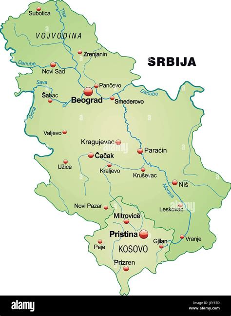 Tarjeta Esbozo Fronteras Atlas Mapa Del Mundo Mapa Serbia