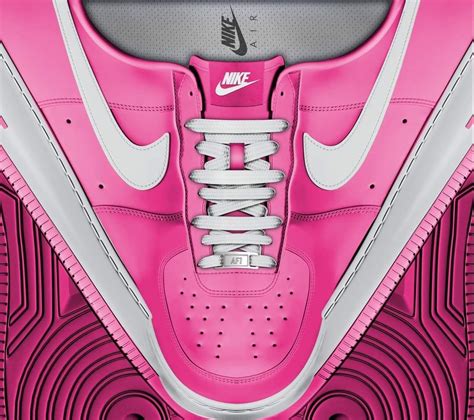 The Nike Air Force Is Pink And White