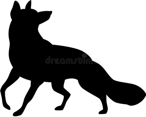 Renard Silhouette Illustration De Vecteur Illustration Du Forme