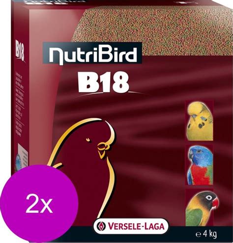 Versele Laga Nutribird B18 Kweekvoeder Vogelvoer 2 X 4 Kg Bol