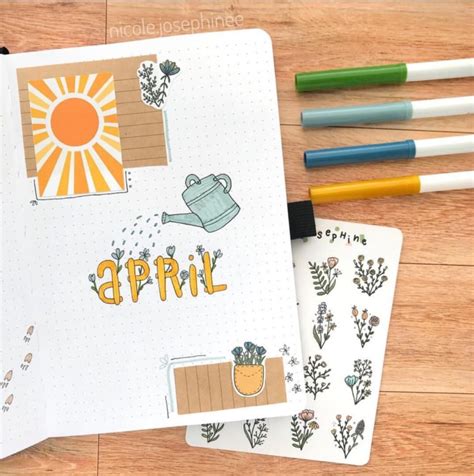 25 Wonderful April Bujo Spreads You Need To See Atinydreamer