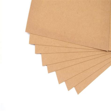 10 Pcs High Quality A4 Brown Raw Wood Pulp Kraft Paper Diy Cover