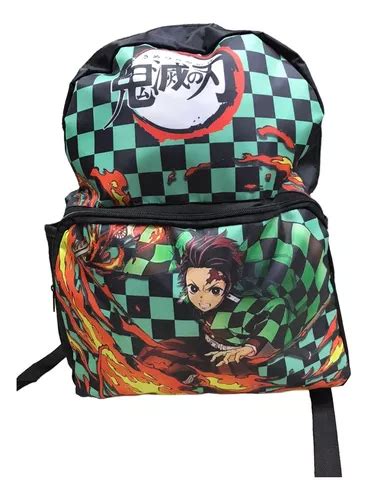 Mochila Demon Slayer Nezuko Kamado Colegial Bolsa Escolar Frete Gr Tis