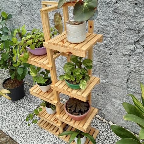 Floreira De Ch O Suporte Para Vasos De Plantas Em Madeira