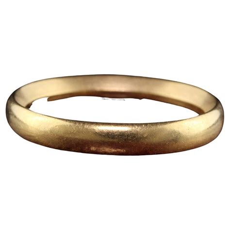 Antique Art Deco Cartier 18k Yellow Gold Classic Wedding Band At 1stdibs Vintage Cartier