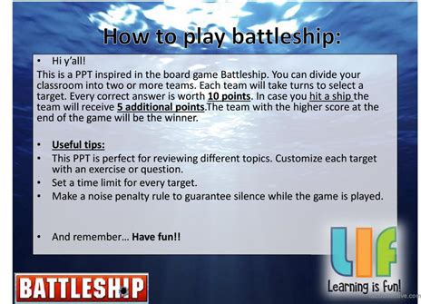 Review Game Battleship General Rea Deutsch DAF Powerpoints