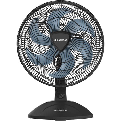 Ventilador De Mesa Cadence Cm Vtr Turbo V Preto E Azul